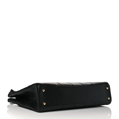 Chanel Caviar Chocolate Bar Quilted Shoulder Bag Black 5 of 11