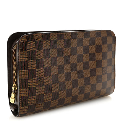 Louis Vuitton Damier Ebene Pochette Saint Louis Clutch 3 of 8