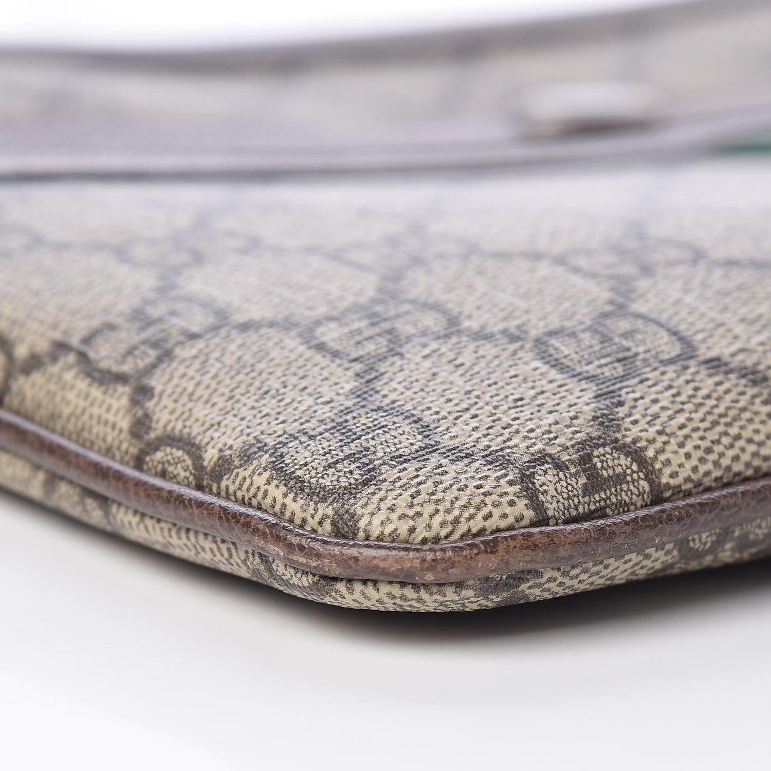 Gucci GG Supreme Monogram Large Ophidia Pouch Clutch Brown 8 of 10