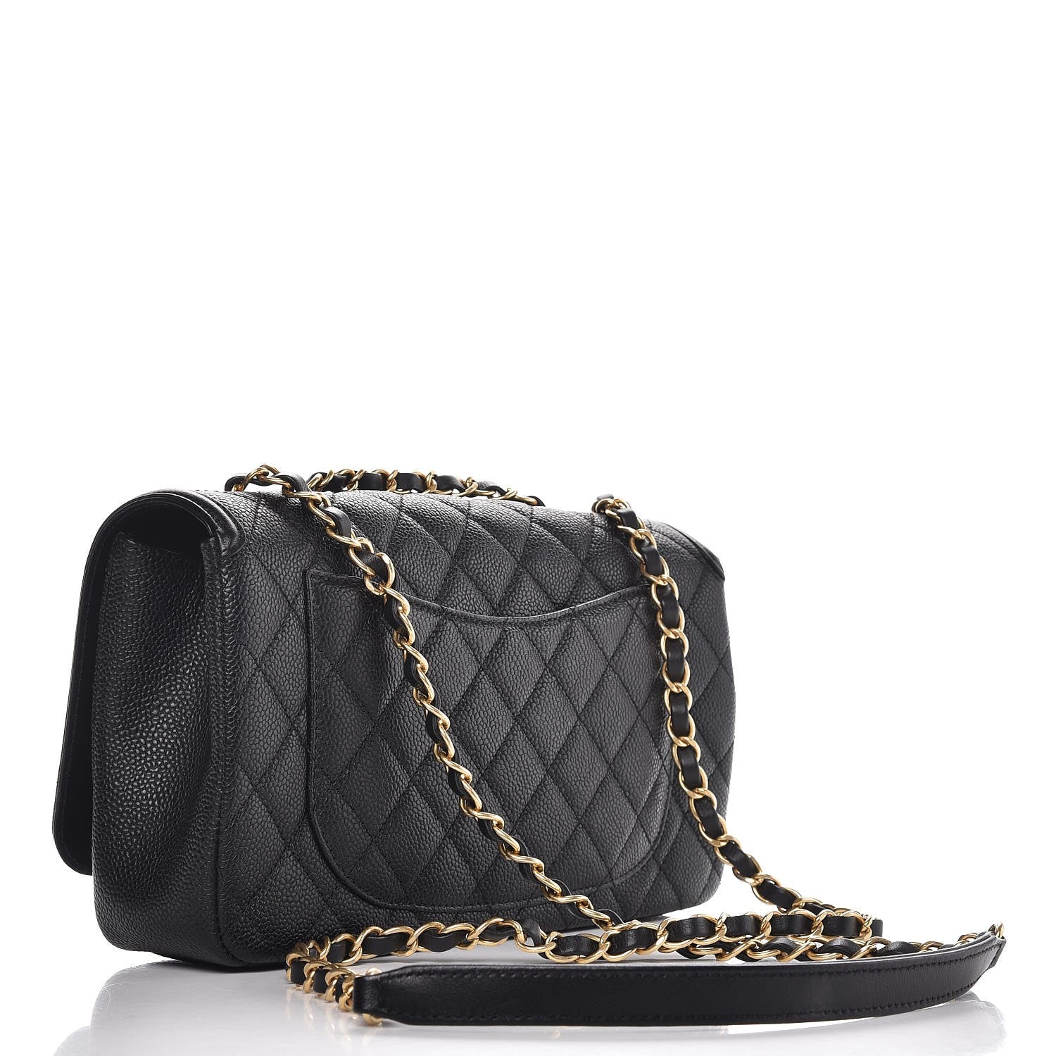 Chanel Caviar Quilted Medium CC Filigree Flap Black 3 of 7