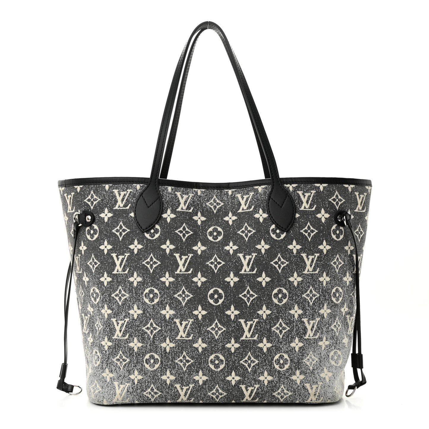 Denim Monogram Jacquard Neverfull MM Grey