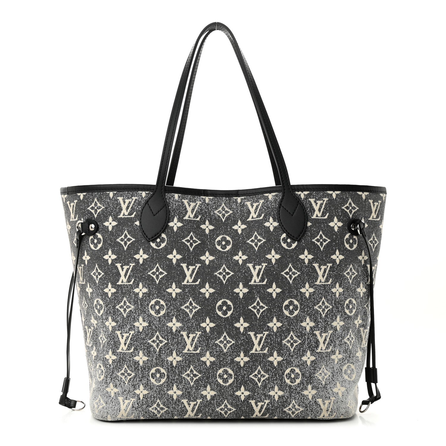 Louis Vuitton Denim Monogram Jacquard Neverfull MM Grey 1 of 10