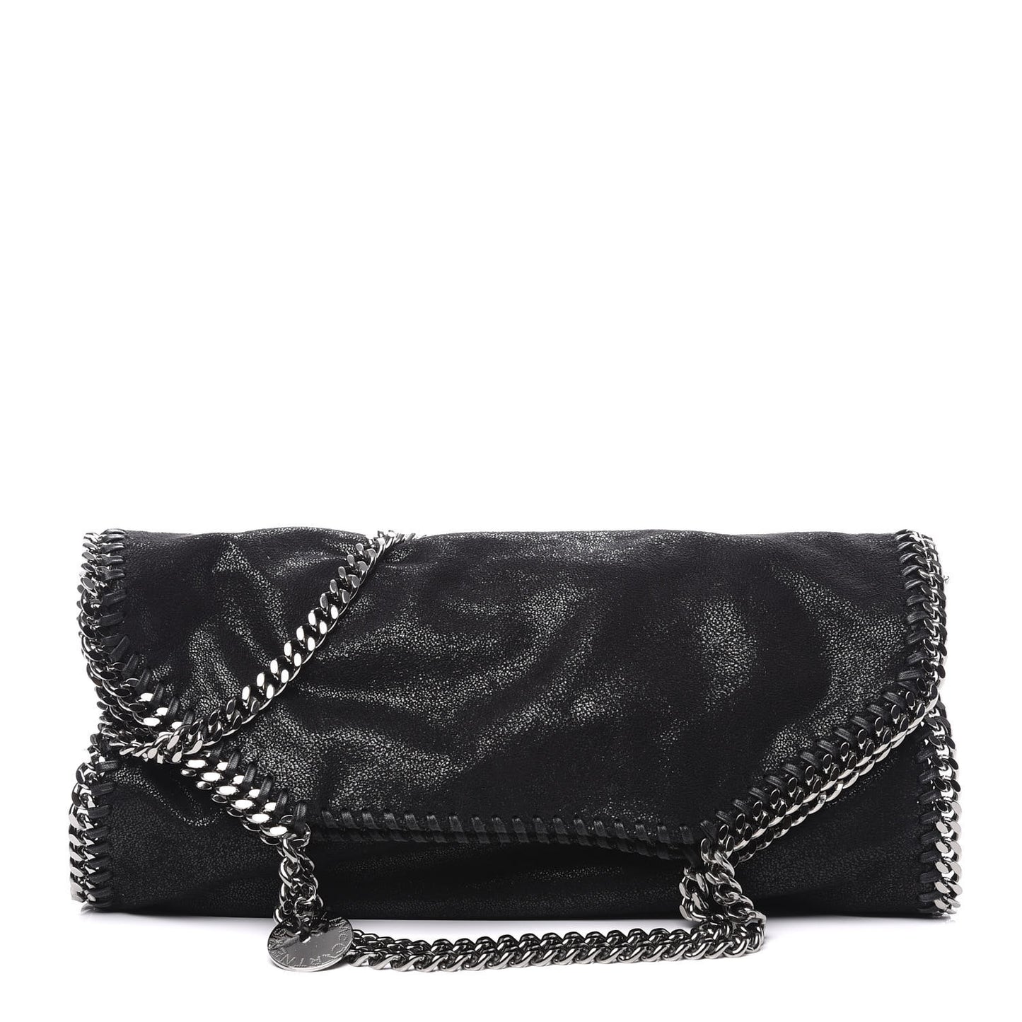 Shaggy Deer Falabella Fold Over Tote Black