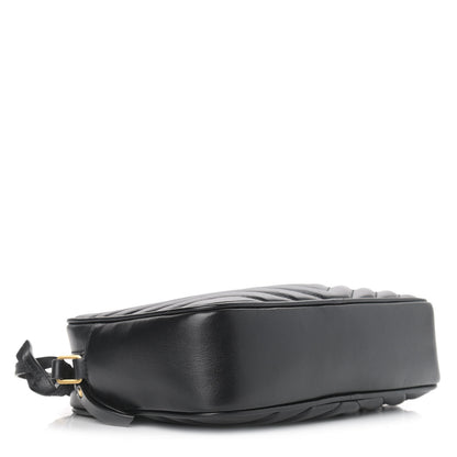 Saint Laurent Calfskin Matelasse Monogram Lou Camera Bag Black 4 of 9