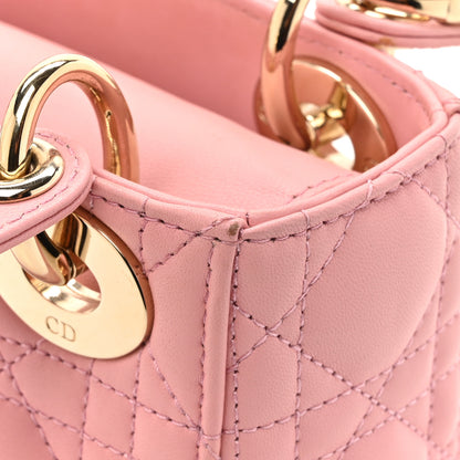 Christian Dior Lambskin Cannage Mini Lady Dior Melacoton 20 of 21