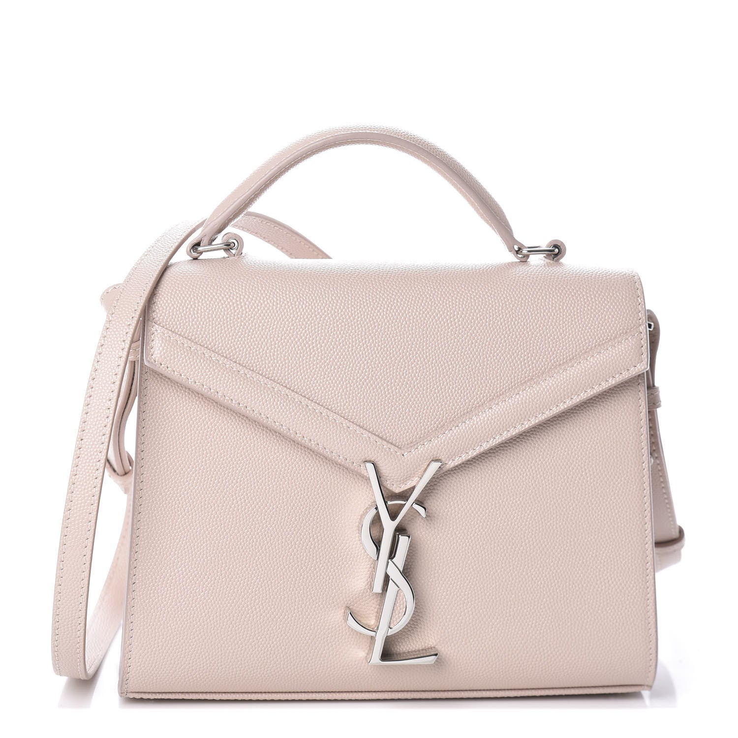 Saint Laurent Grain de Poudre Mini Classic Monogram Cassandra Top Handle Marble Pink 1 of 8