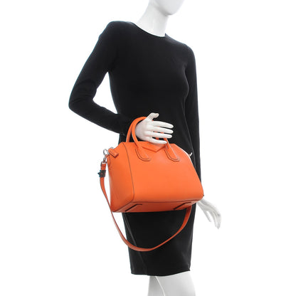 Givenchy Sugar Goatskin Small Antigona Orange 2 of 11