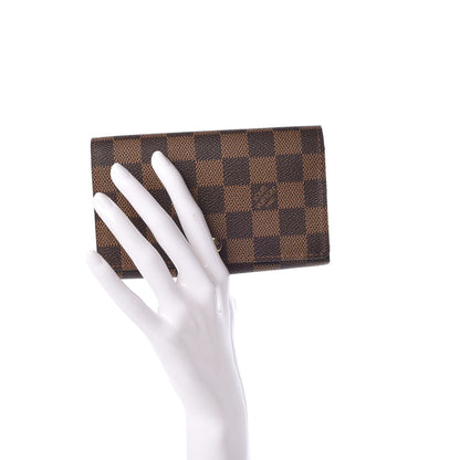 Louis Vuitton Damier Ebene Porte-Monnaie Tresor Wallet 2 of 7