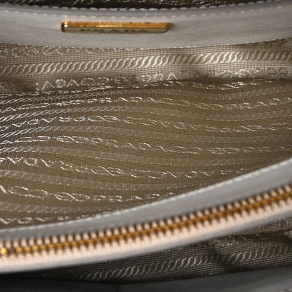 Prada Saffiano Lux Bi-Color Promenade Tote Talco Pomice 5 of 10