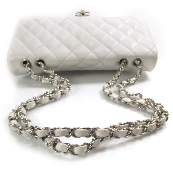 Chanel Caviar Jumbo Flap White 6 of 12