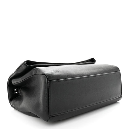 Saint Laurent Grain De Poudre Medium West Hollywood Monogram Fold-Over Black 4 of 11