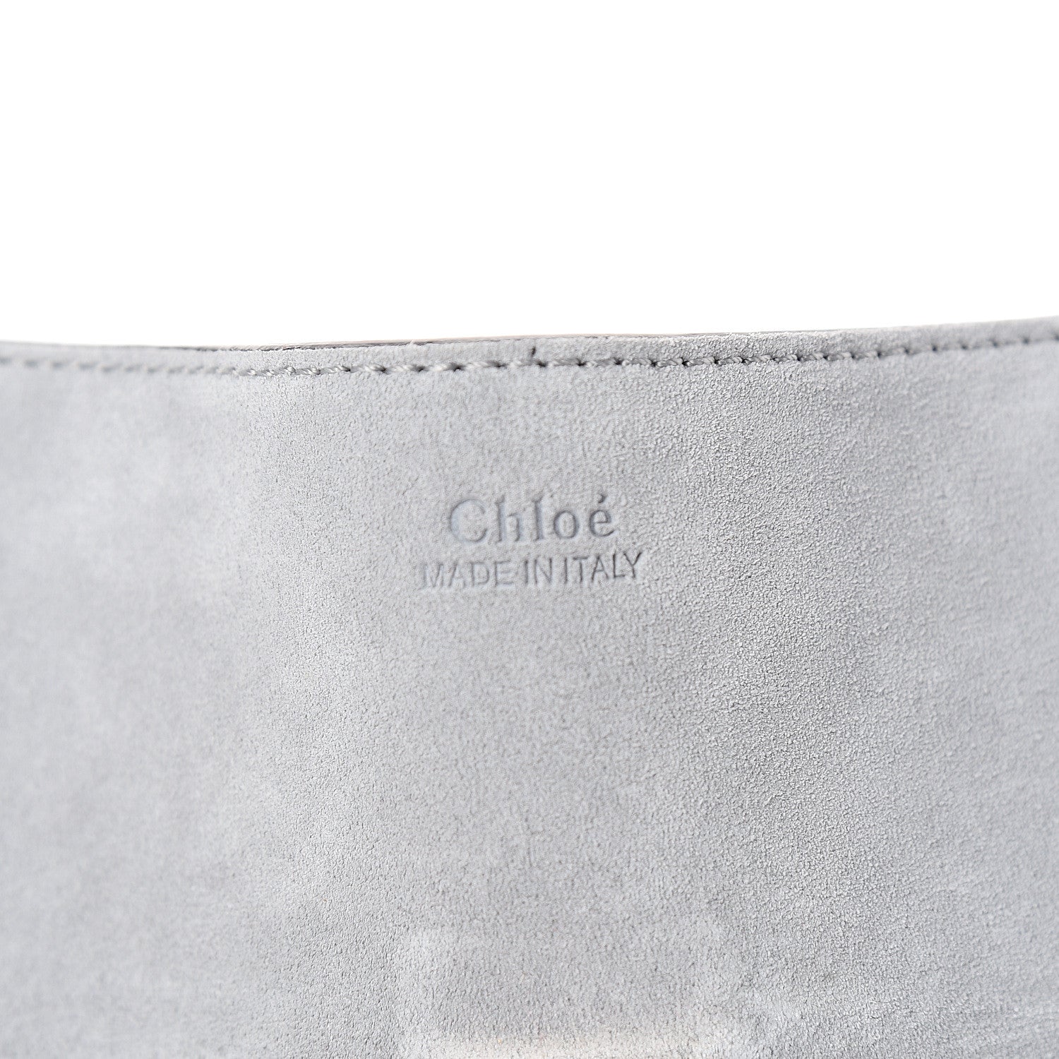Chloe Suede Smooth Calfskin Drew Shoulder Bag Fresh Blue 5 of 8