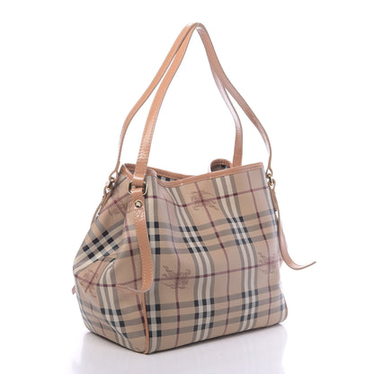 Burberry Haymarket Check Small Canterbury Tote Pale Coral Pink 3 of 14