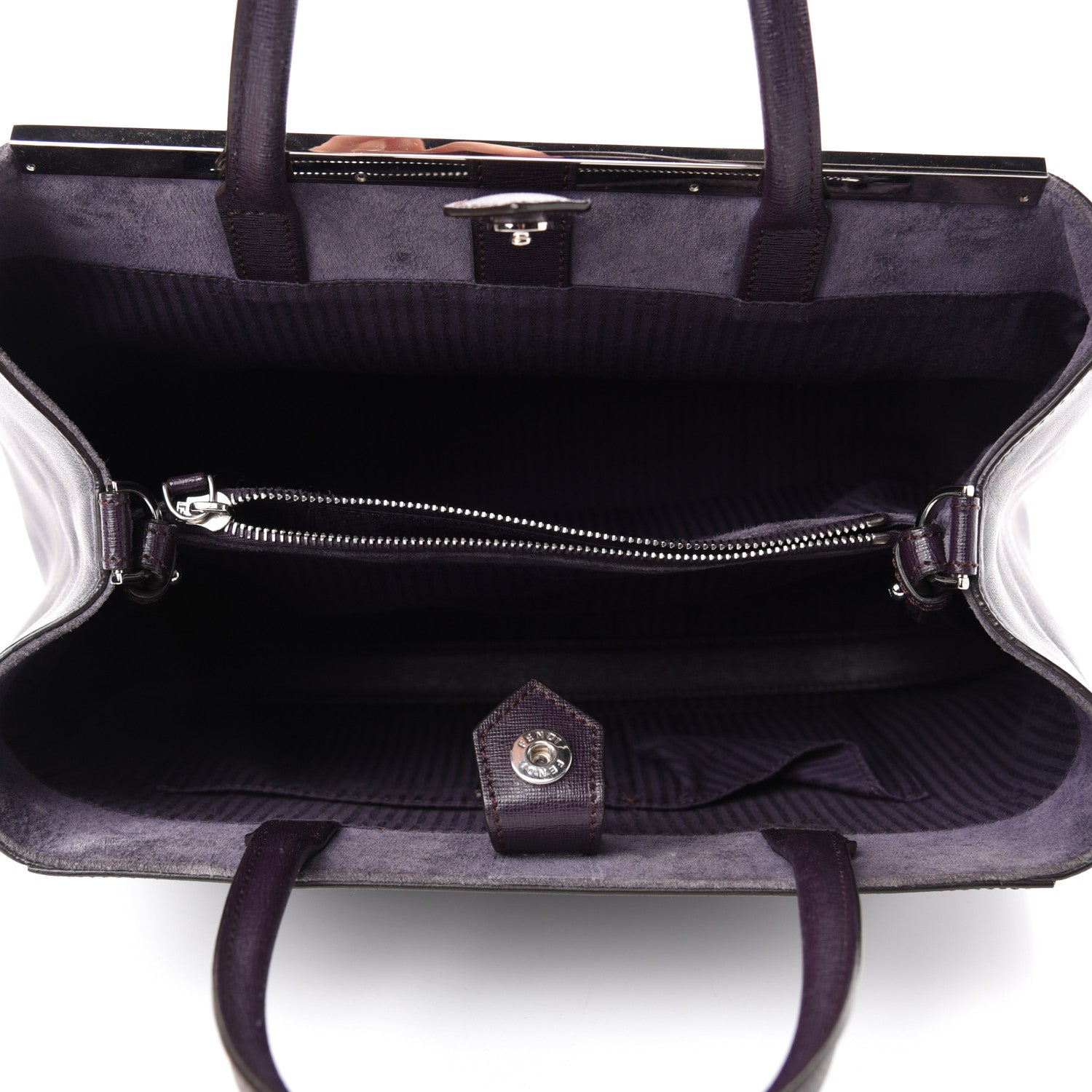 Fendi Vitello Elite Regular 2Jours Tote Ametista 5 of 10