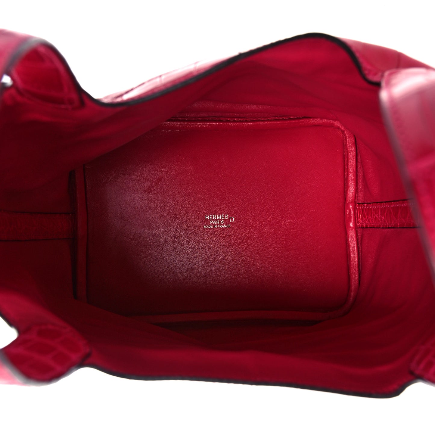 Matte Alligator Picotin Lock 18 Framboise