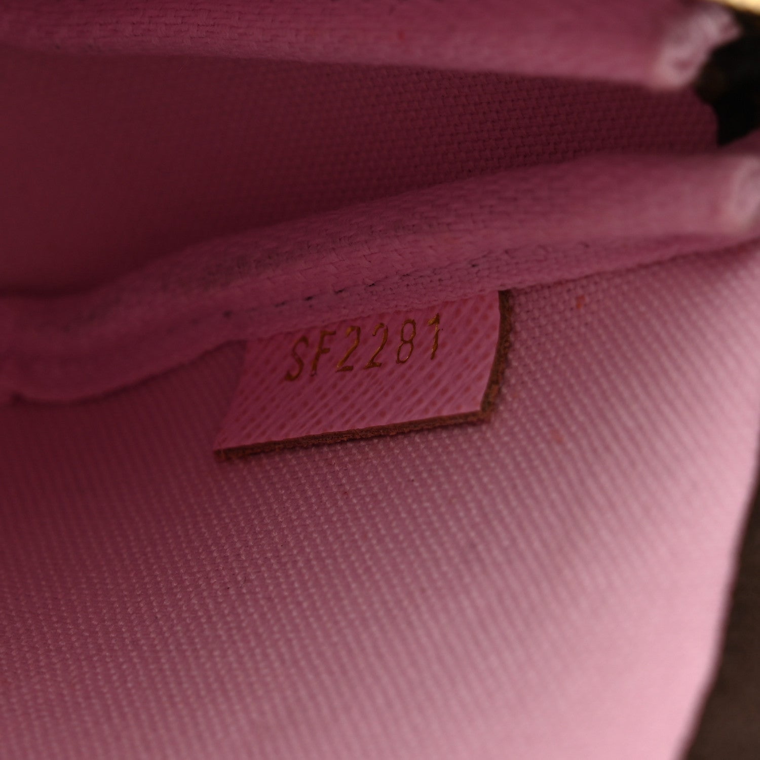 Louis Vuitton Monogram 2021 Christmas Animation Japanese Garden Mini Pochette Accessories Wisteria Pink 7 of 8