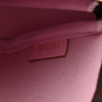 Louis Vuitton Monogram 2021 Christmas Animation Japanese Garden Mini Pochette Accessories Wisteria Pink 7 of 8