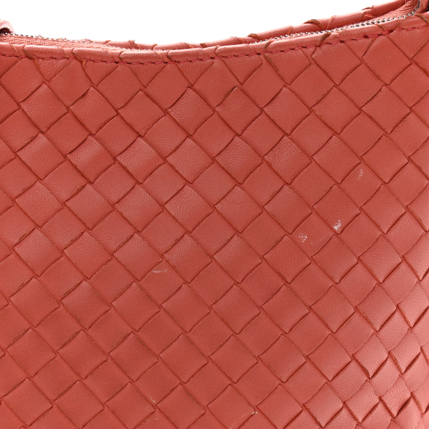 Nappa Intrecciato Crossbody Terracota