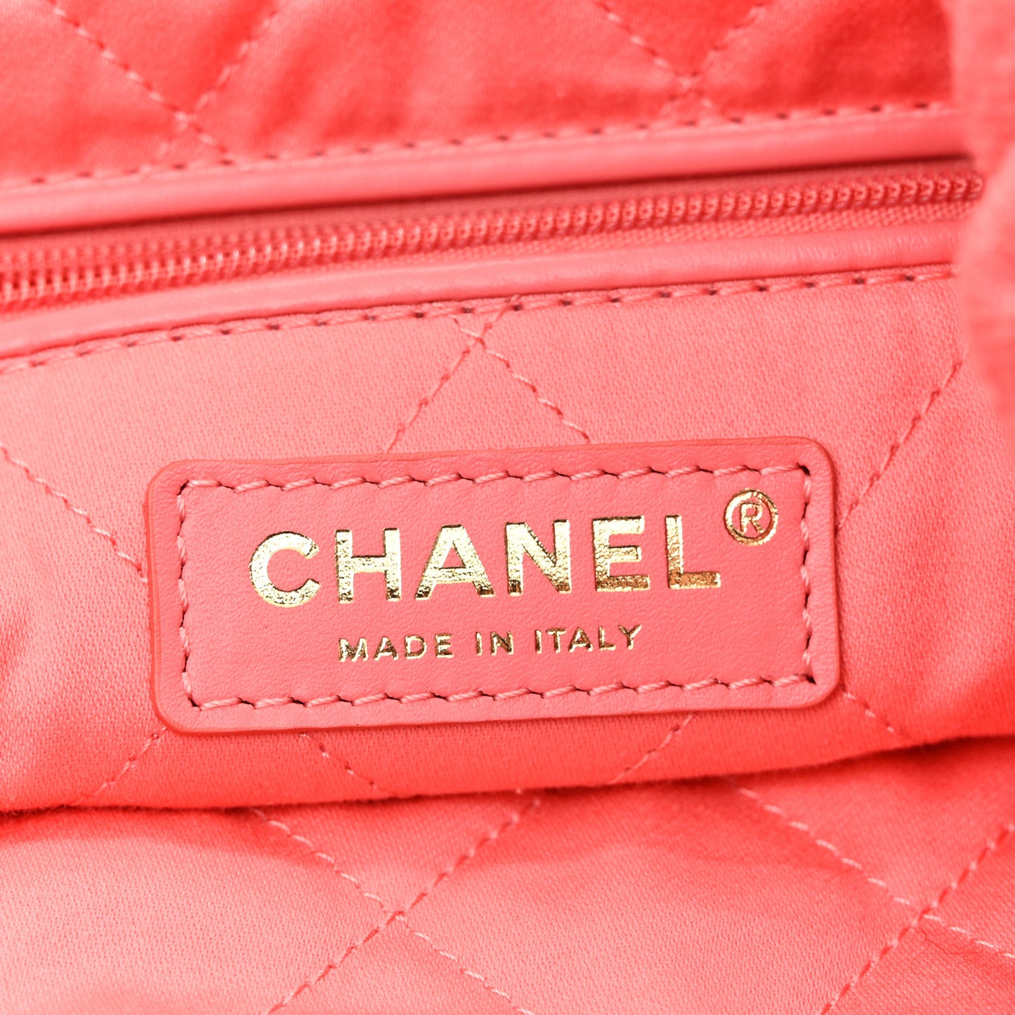 Washed Denim Quilted Chanel 22 Red