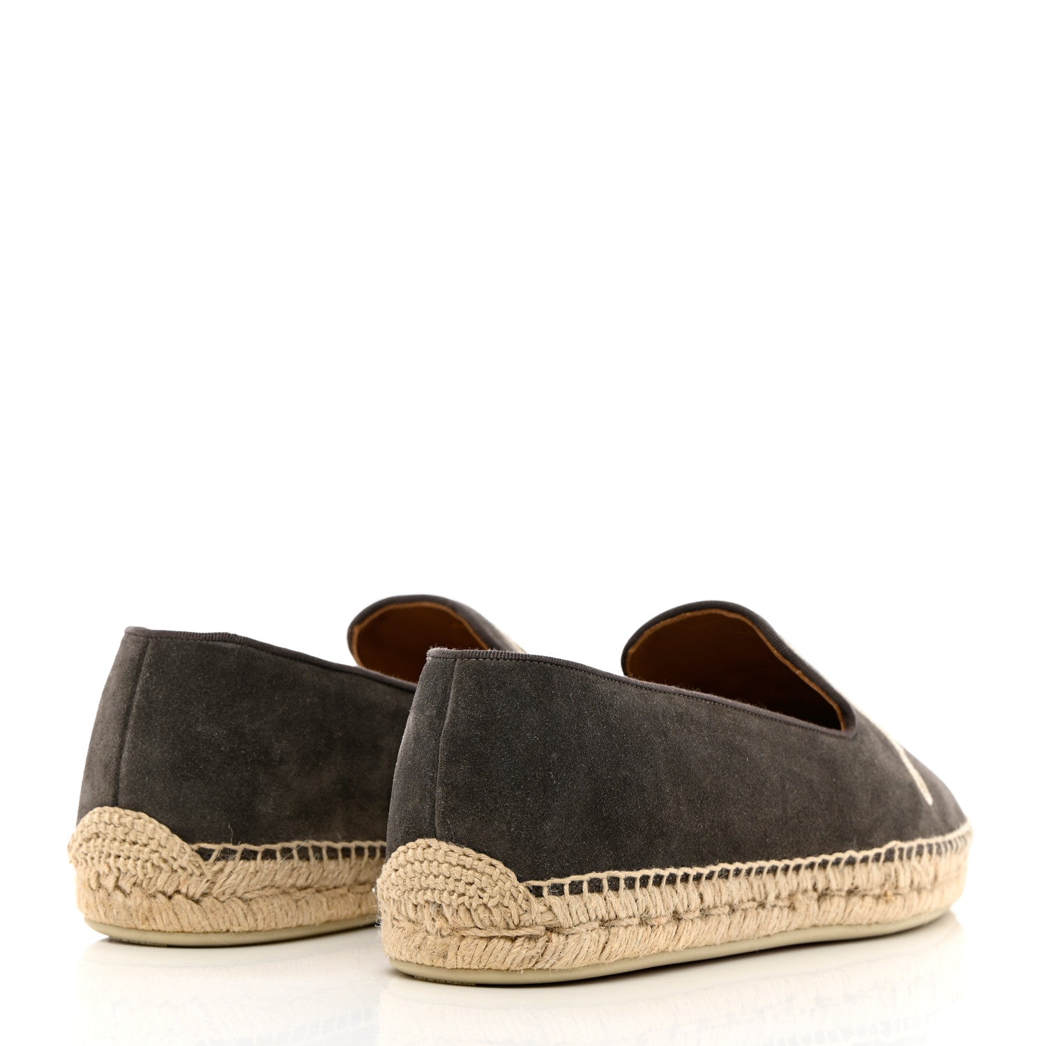Christian Louboutin Suede Mens Nanou Flat Espadrilles 44 Brown 4 of 10