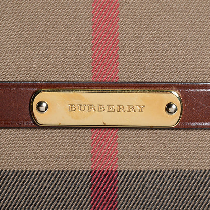 Burberry Bridle Calfskin House Check Small Orchard Bowling Bag Deep Claret 12 of 12