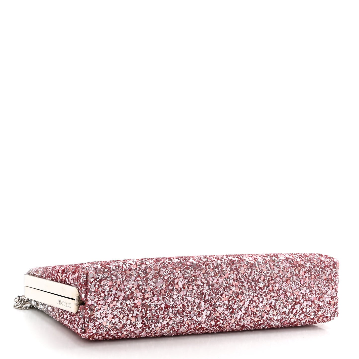 Coarse Glitter Celeste Clutch Pink Silver