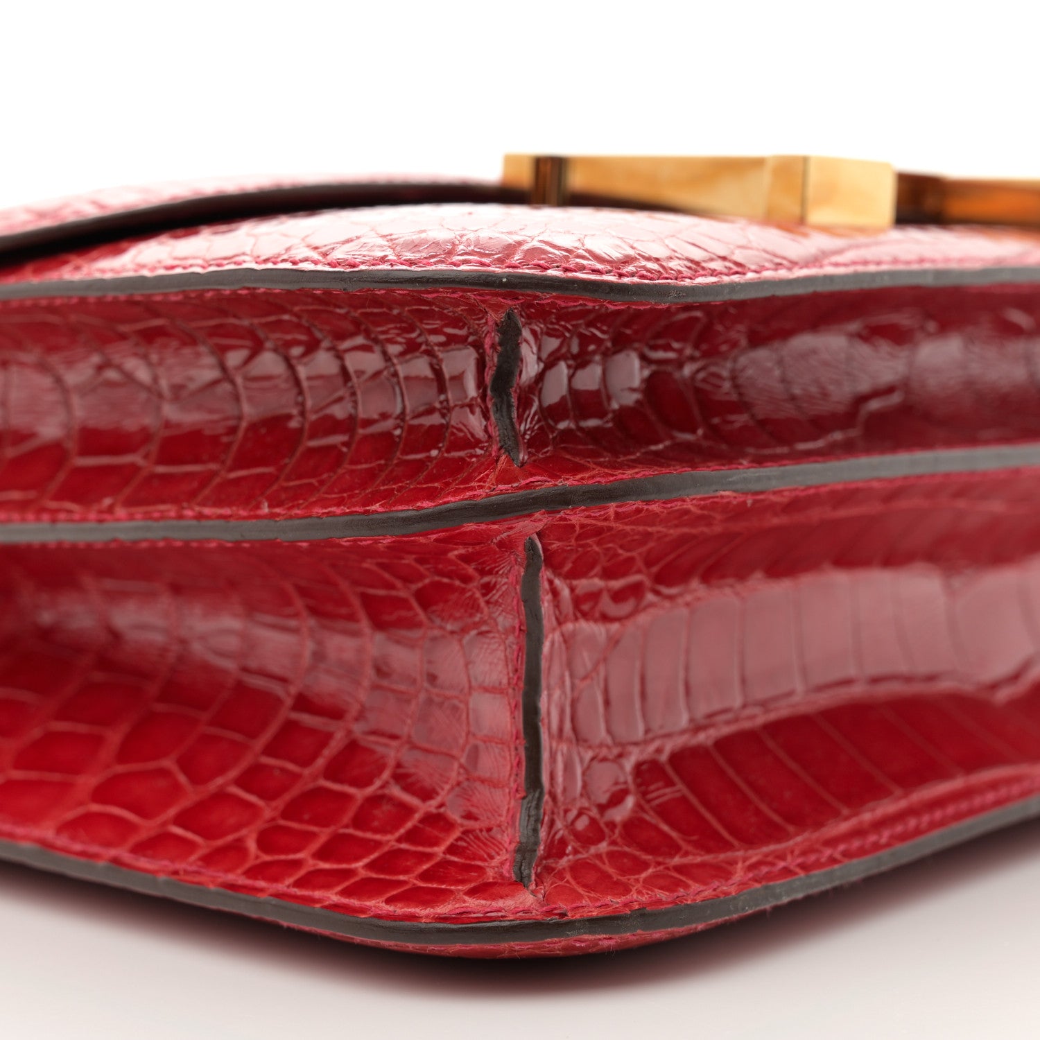 Hermes Shiny Alligator Constance 24 Braise 10 of 15