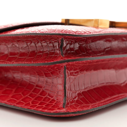 Hermes Shiny Alligator Constance 24 Braise 10 of 15