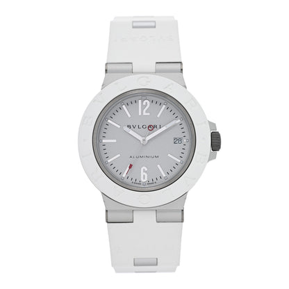 Bulgari Aluminum Rubber 40mm Diagono Automatic Watch White 1 of 6