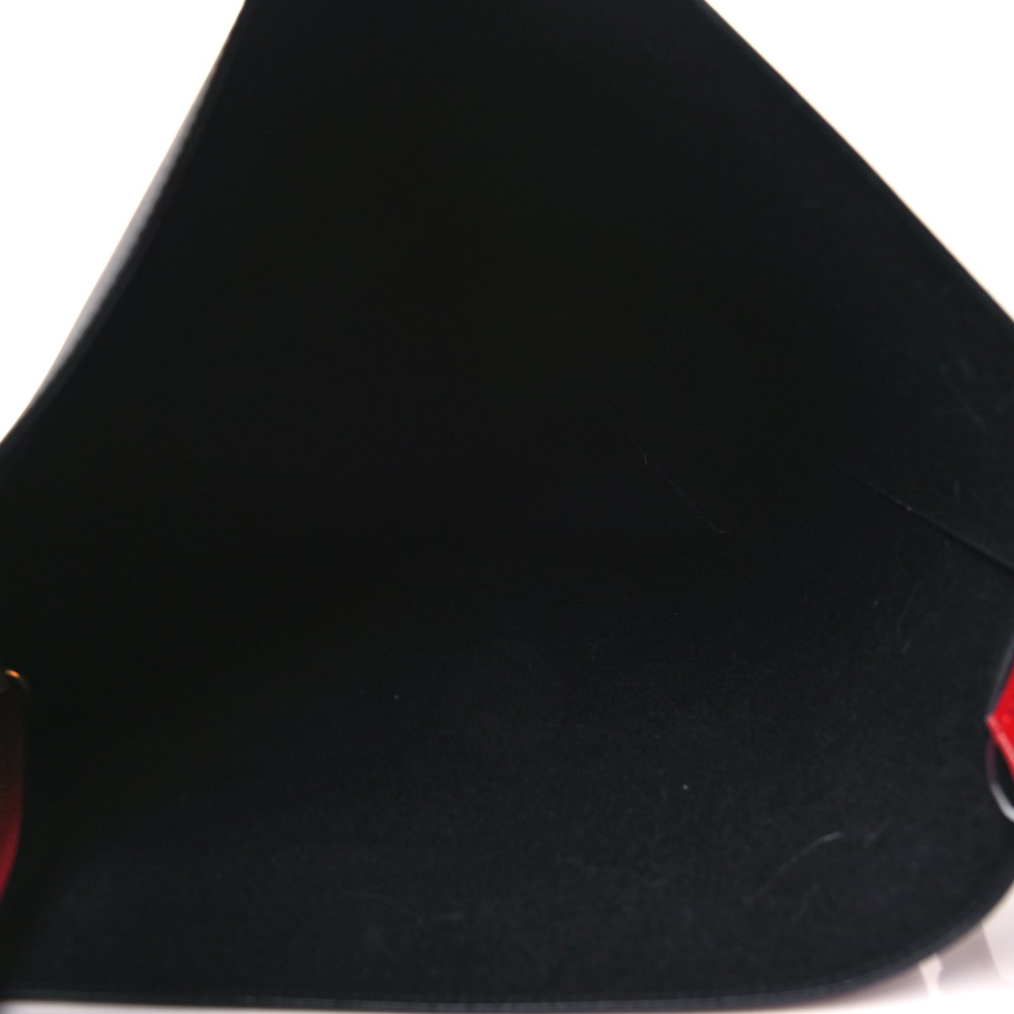Shiny Smooth Calfskin Small Twisted Cabas Dark Ruby Navy
