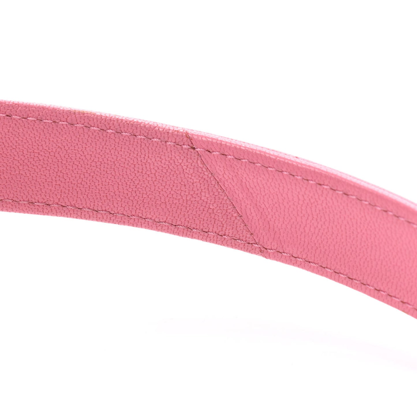 Shiny Goatskin Quilted Small Double Carry Waist Chain Flap Pink