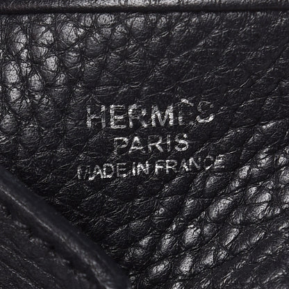 Hermes Taurillon Clemence Evelyne III PM Black 7 of 9