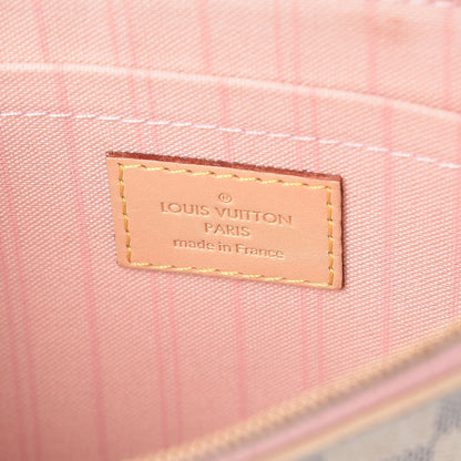 Louis Vuitton Damier Azur Neverfull MM GM Pochette Rose Ballerine 6 of 14