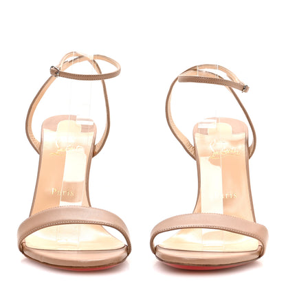 Christian Louboutin Nappa Loubigirl 100 Sandals 40.5 Nude 3 of 7