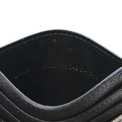 Christian Dior CHRISTIAN DIOR Grained Calfskin Oblique Card Holder Black 7 of 7
