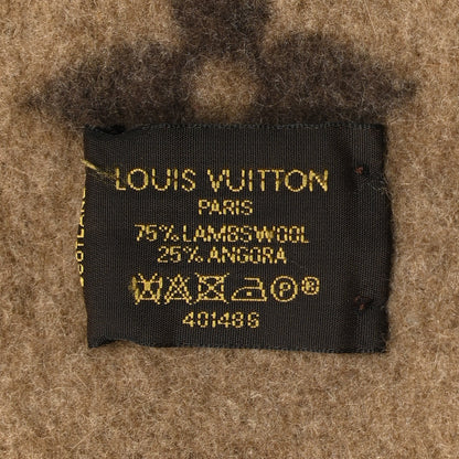 Louis Vuitton Wool Cashmere Monogram Blanket Marron 3 of 5