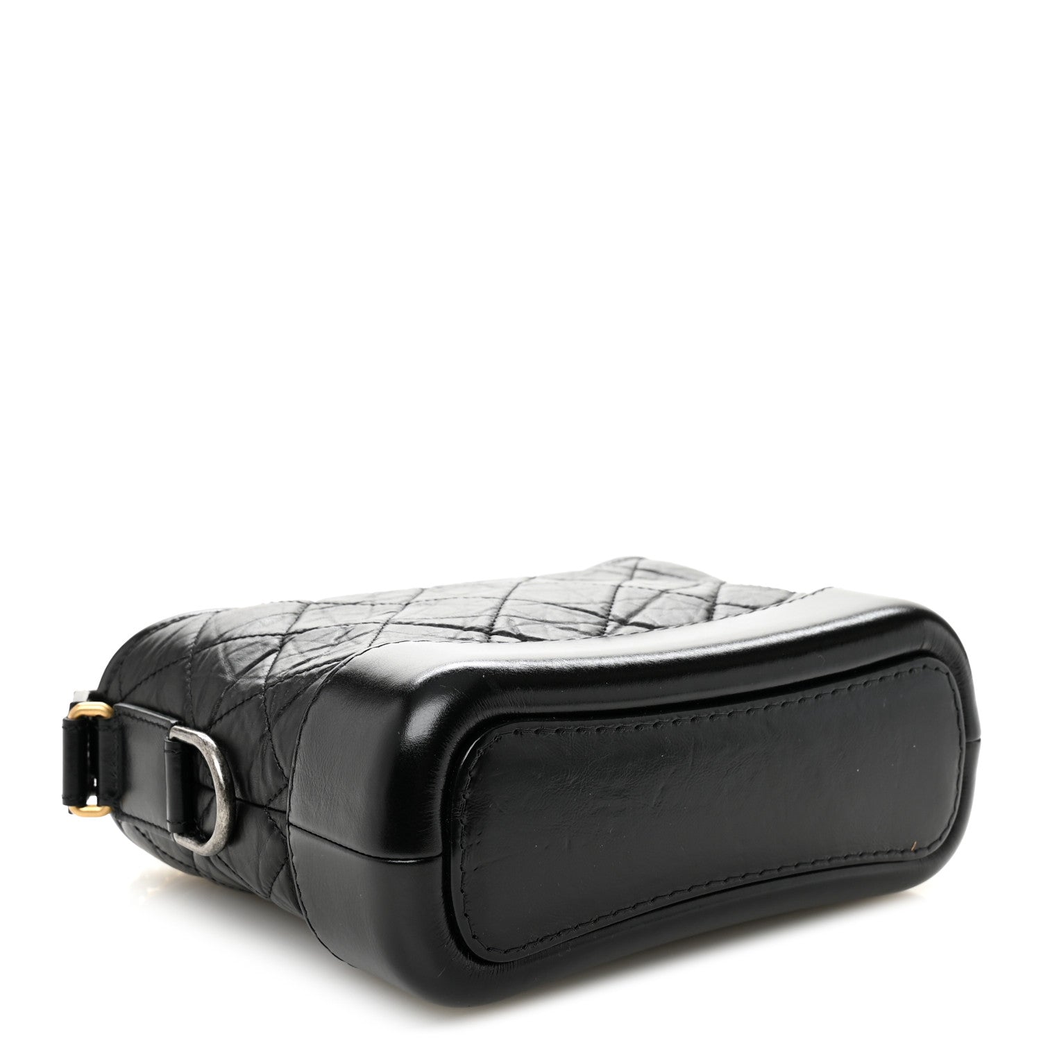 Chanel Aged Calfskin Quilted Small Gabrielle Hobo Black 4 of 10