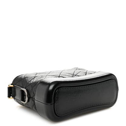Chanel Aged Calfskin Quilted Small Gabrielle Hobo Black 4 of 10