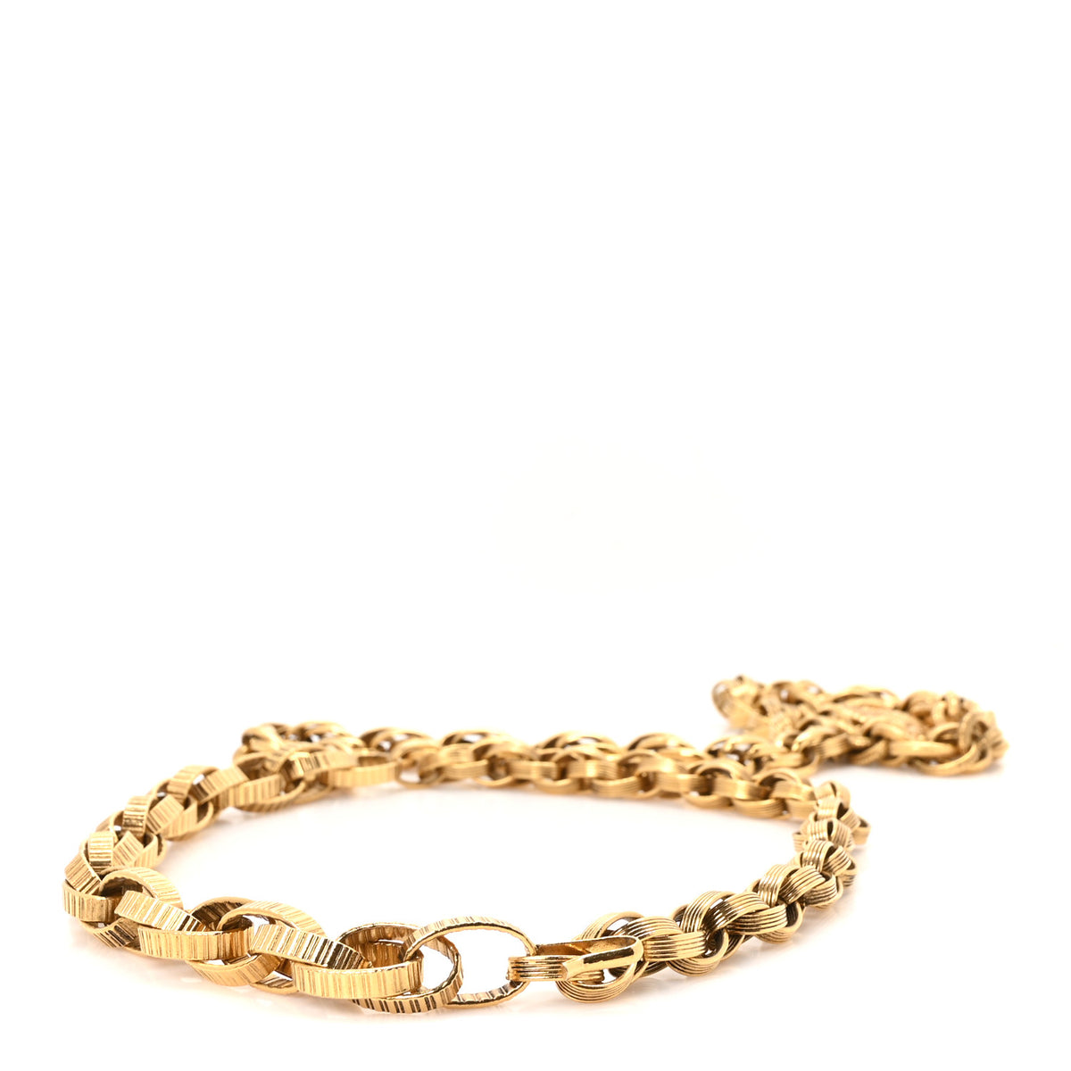 CC Medallion Chain Belt Gold
