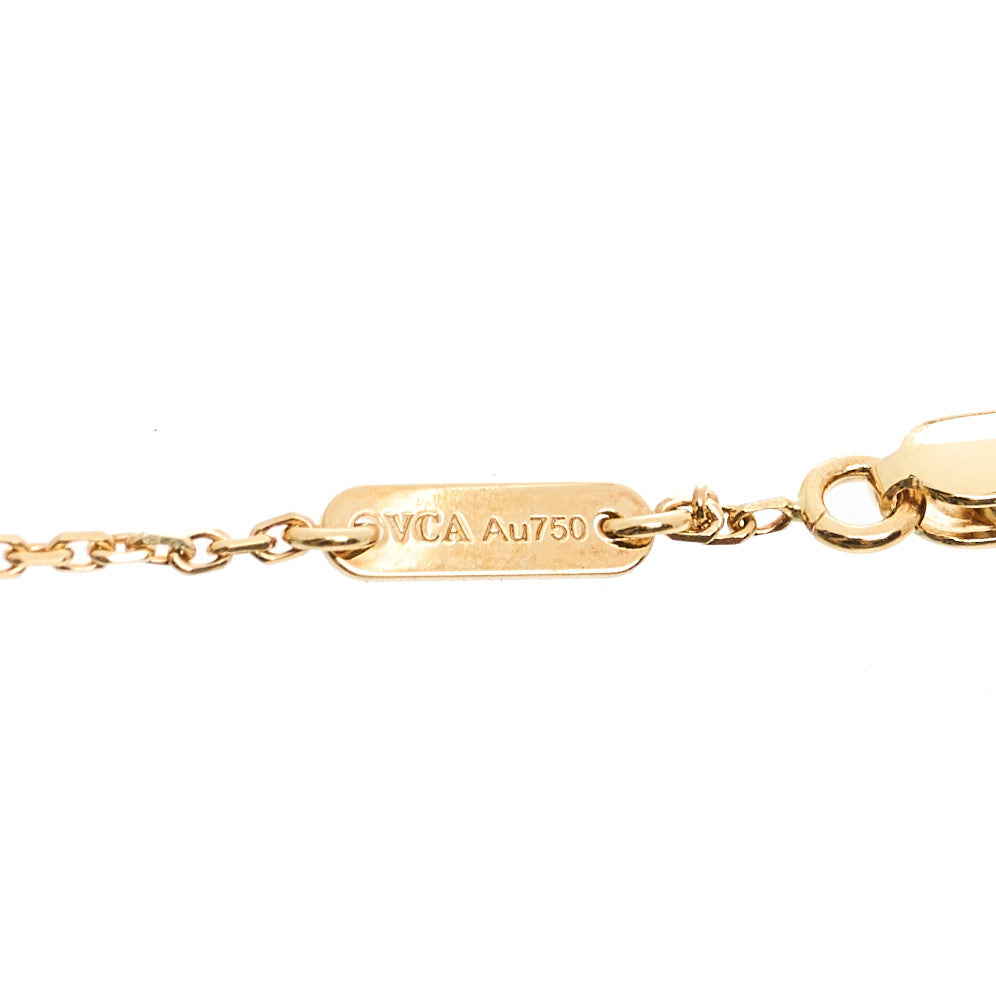 18K Yellow Gold Mother of Pearl Sweet Alhambra Butterfly Bracelet