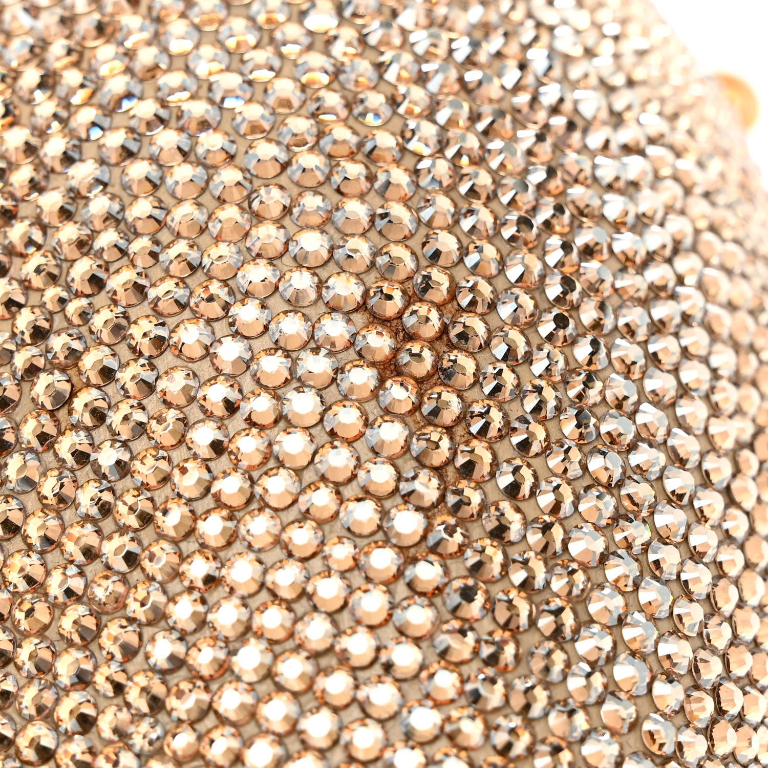 Judith Leiber Crystal Heart Minaudiere Clutch Gold 13 of 14