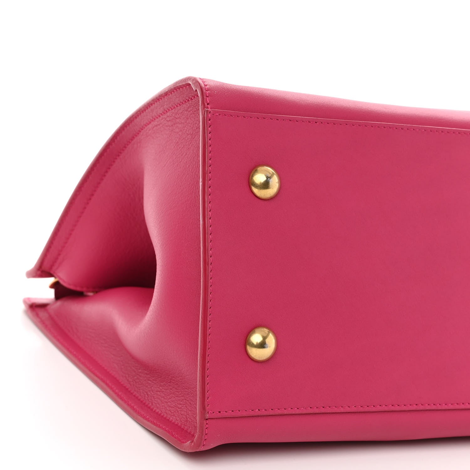 Saint Laurent Calfskin Small Classic Y Cabas Fuchsia 8 of 9