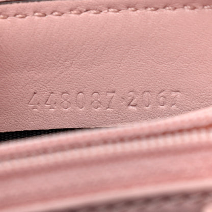 Gucci Calfskin Matelasse GucciGhost GG Marmont Zip Around Wallet Perfect Pink Rosa Ivory 8 of 8