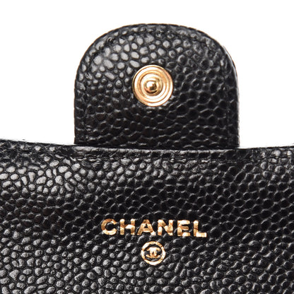 Chanel Caviar Quilted Large Gusset Flap Wallet Black 6 of 9