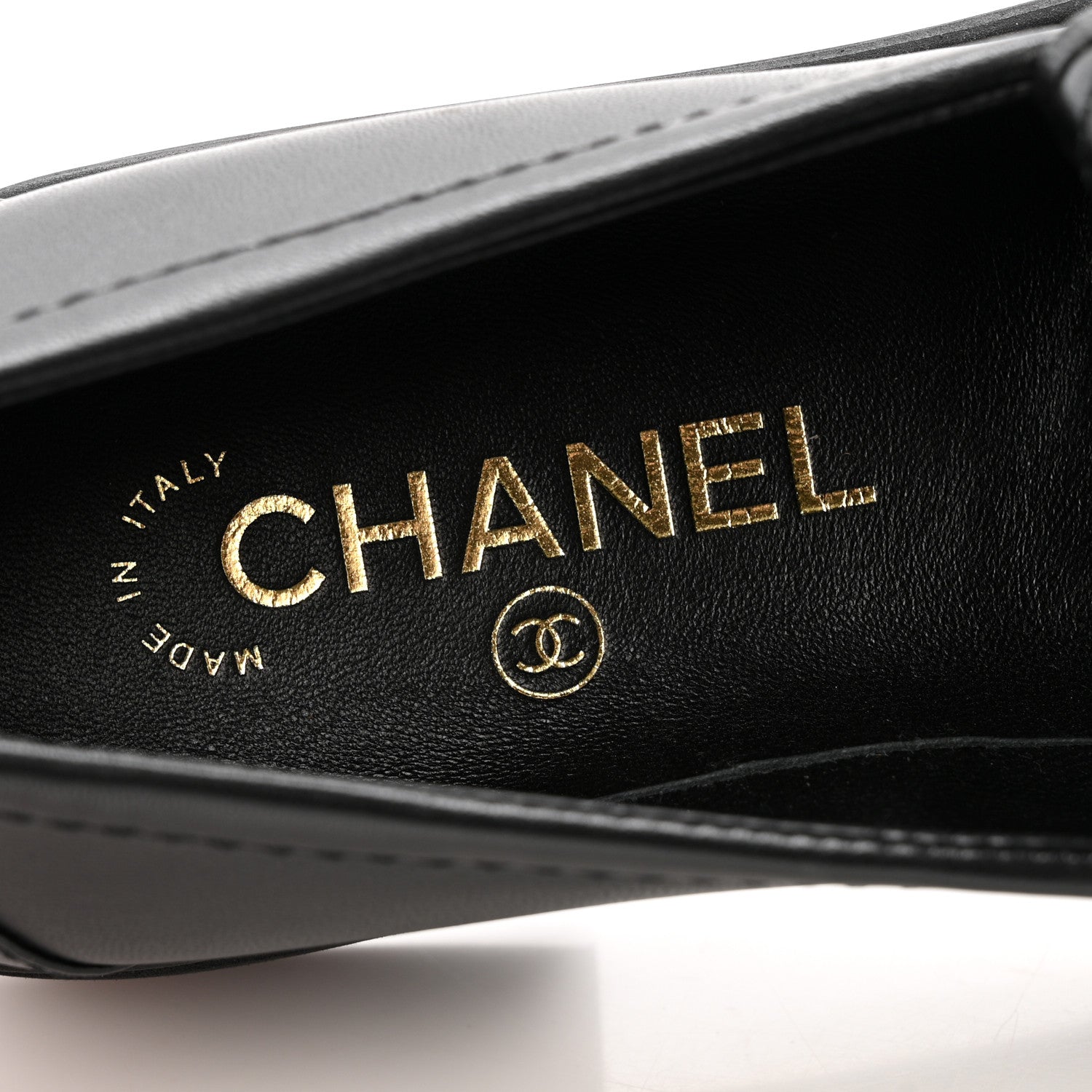Chanel Lambskin Quilted CC Turnlock Loafers 38 Black 9 of 10