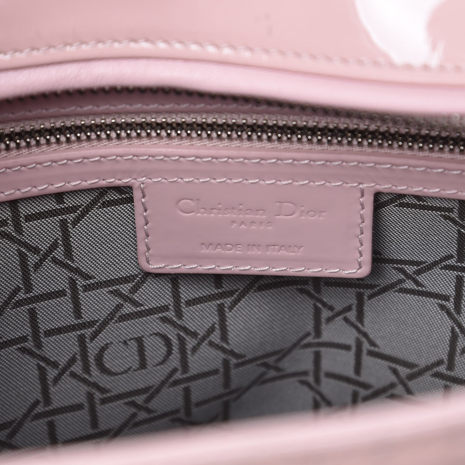 Christian Dior Patent Cannage Large Lady Dior Light Pink 9 of 10