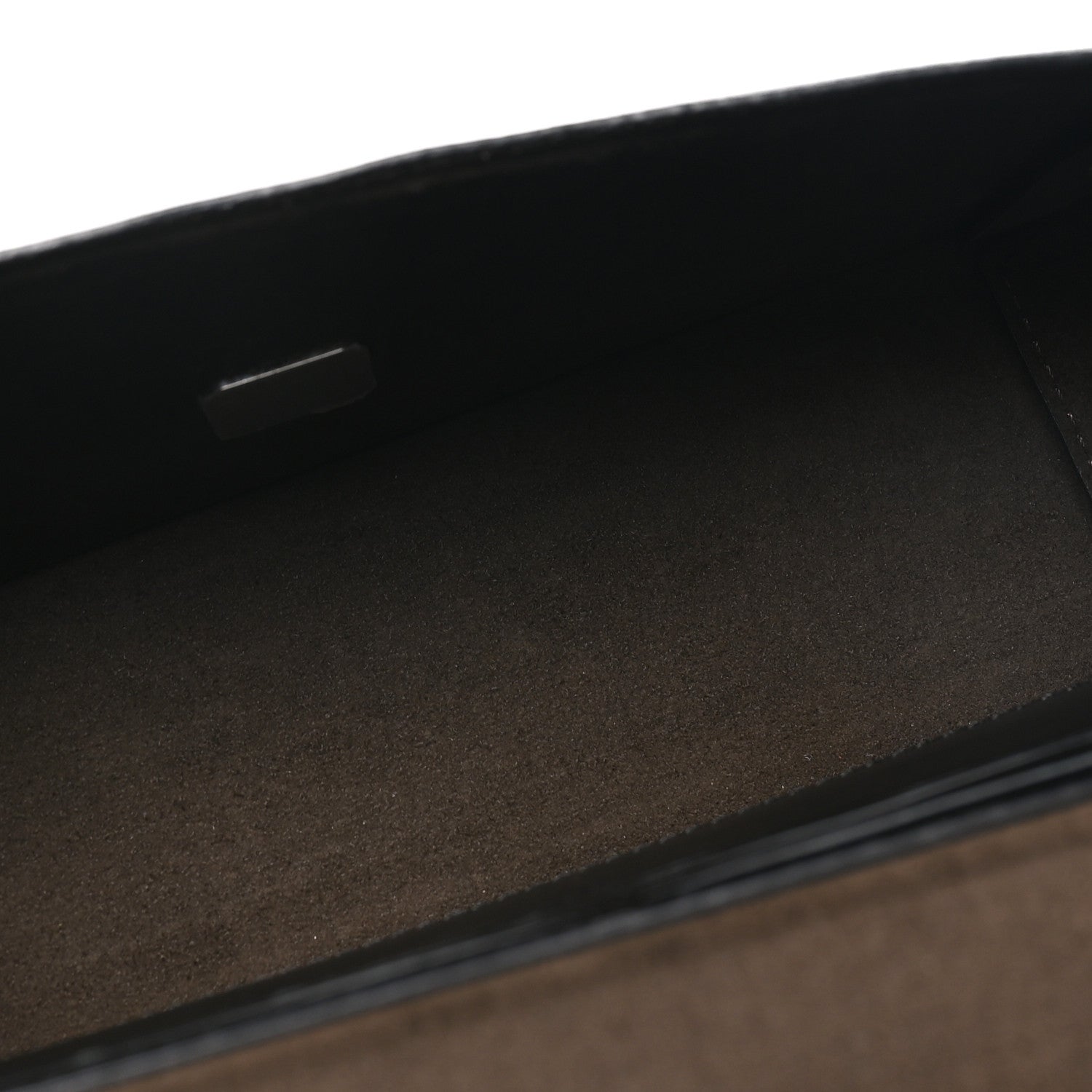 Fendi Recycled Fabric Jacquard Vitello King FF 1974 Baguette Soft Trunk Phone Pouch Brown 5 of 9