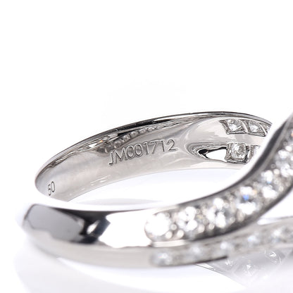 Van Cleef & Arpels Platinum Diamond .30ct Couture Solitaire Ring 50/5.25 10 of 17