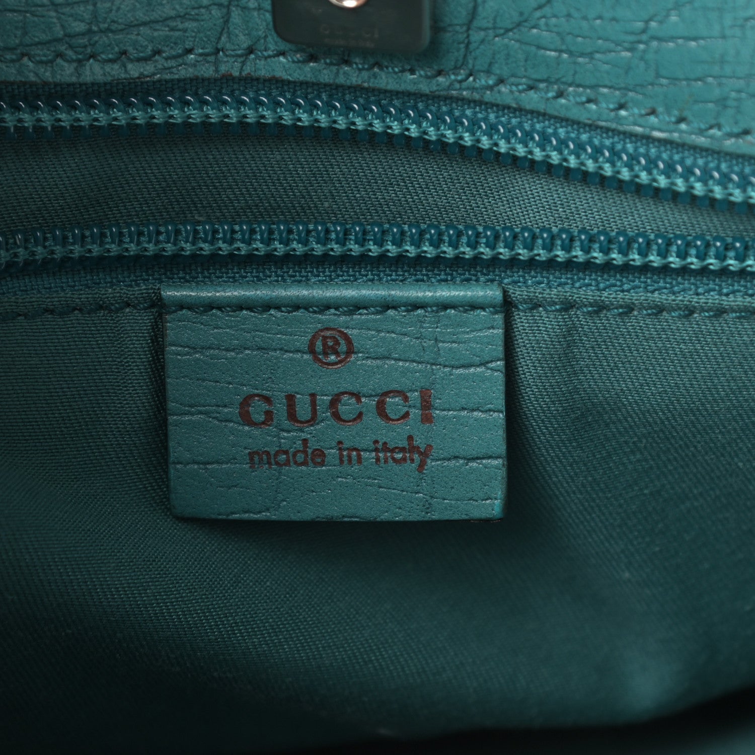 Gucci GG Plus Monogram Small Vertical Tote Turquoise 6 of 16