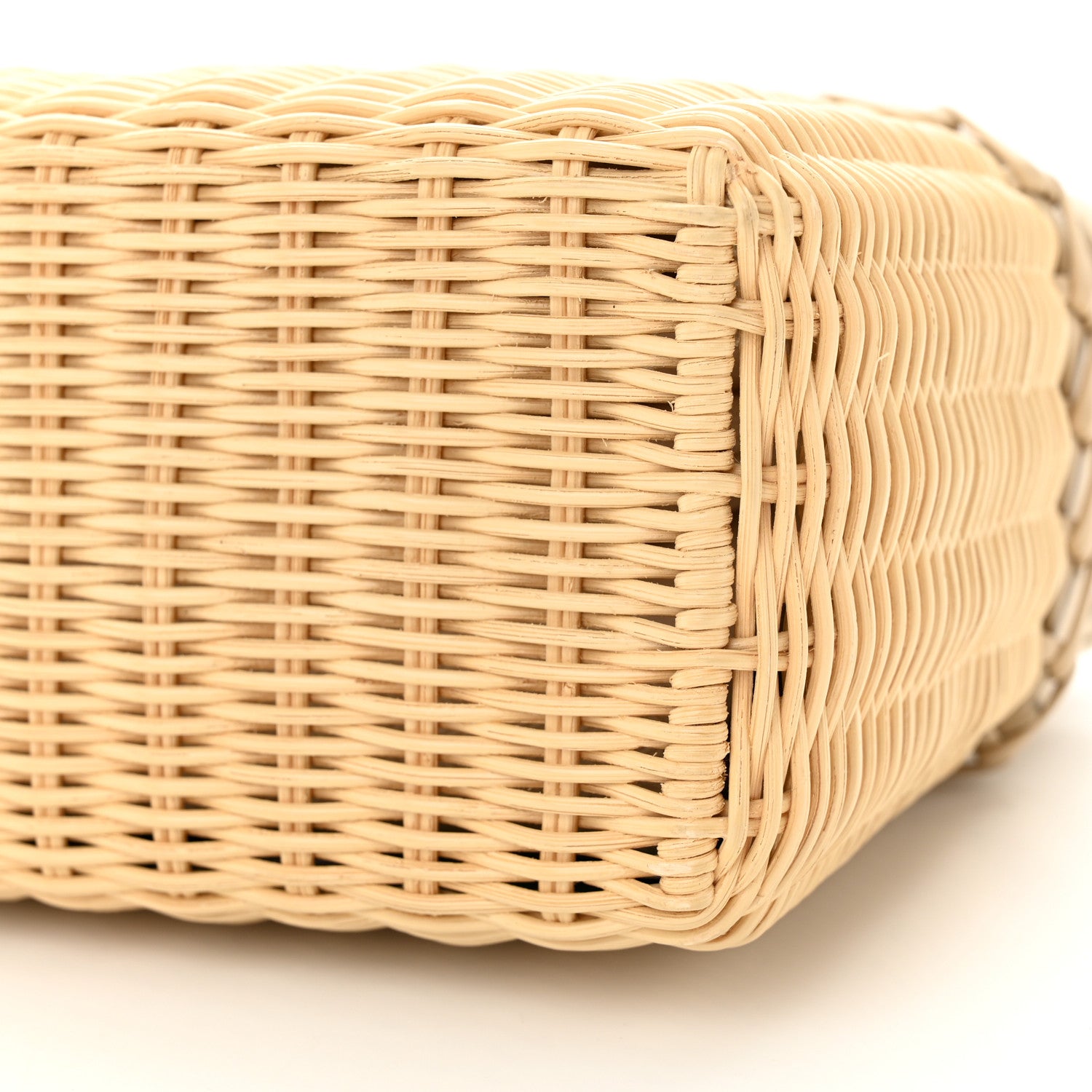 Loro Piana Wicker Calfskin North South L19 Extra Pocket Pouch Ivory 9 of 9